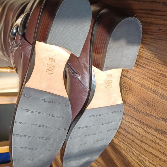 VIA SPIGA Kacey  Leather Riding Boots, Brown, never worn - Picture 7 of 10